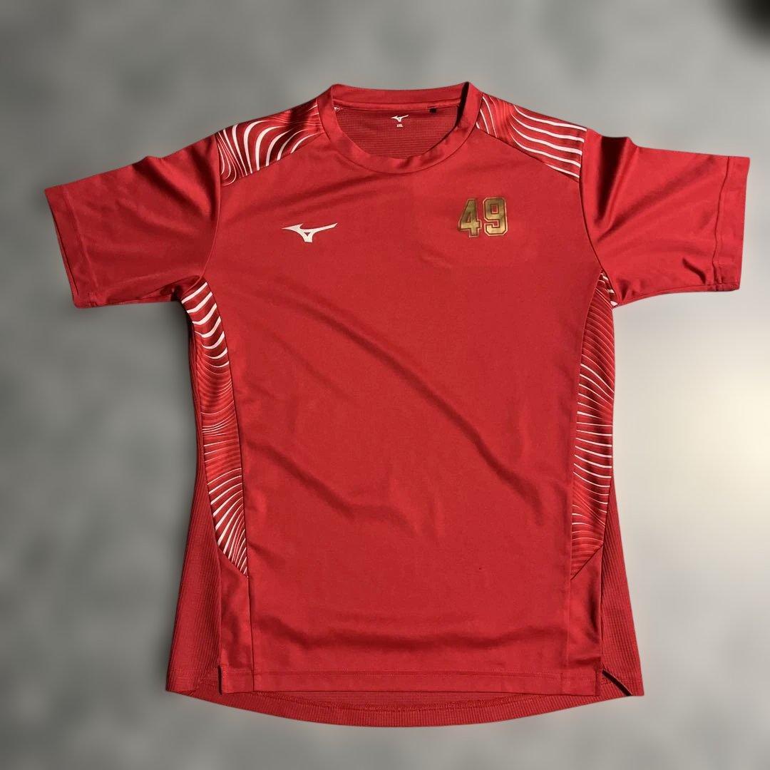 矢板中央 赤練習着