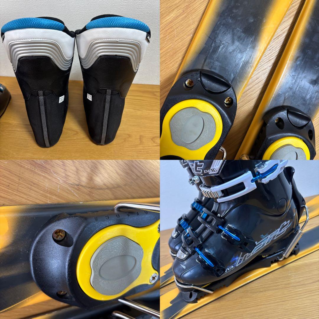 メンズ　ショートスキー　ファンスキーセット　hart 26-26.5cmブーツ付