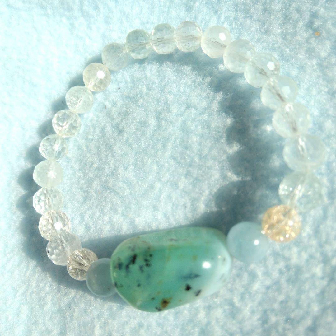 SAYA様 ブレス２点 幸運体質特集♡希少 デンデライト入ブルーオパール ブレス