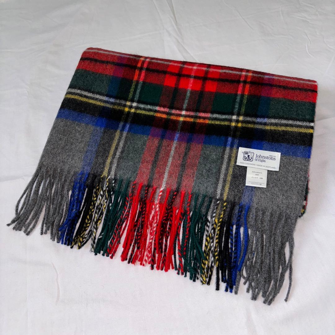 Johnstons of Elgin カシミヤ　大判ストール