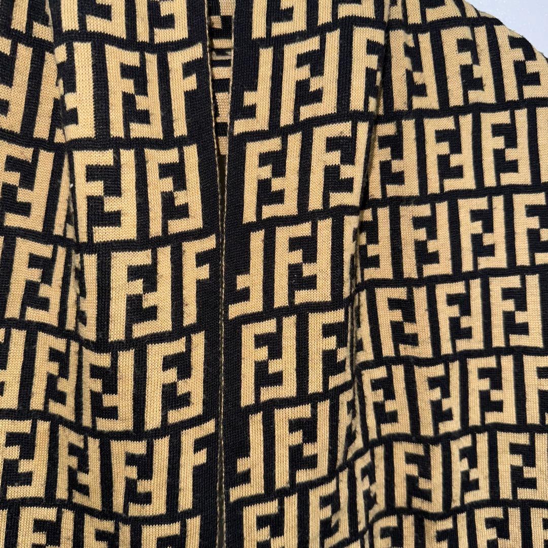 FENDI マフラー　ニット　ストール　ズッカ柄