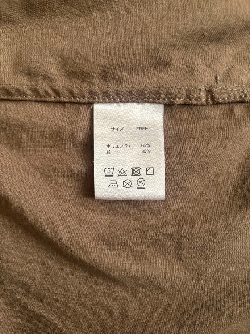 OUR ツイル素材のサファリジャケット