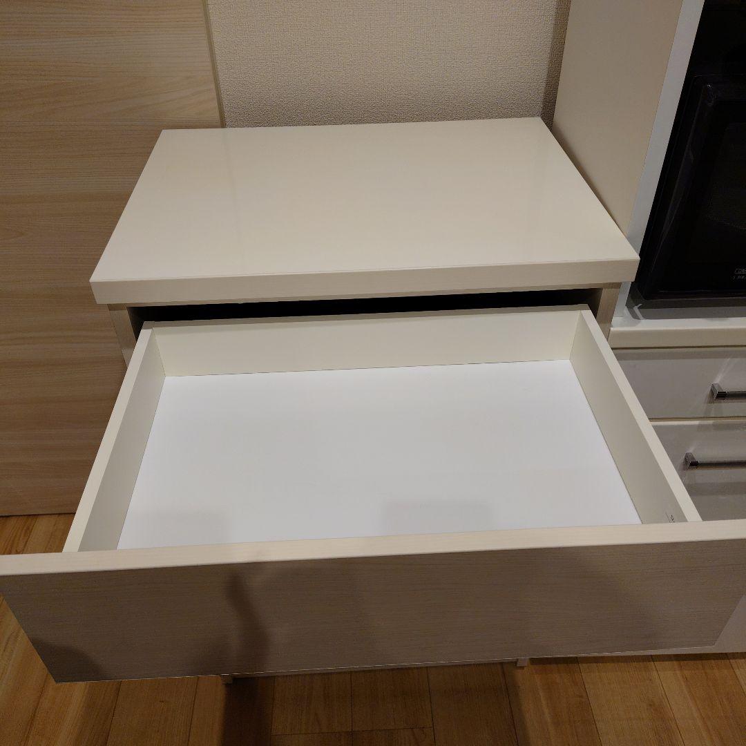 キッチンカウンター ホワイト木目 土井インテリヤ工業