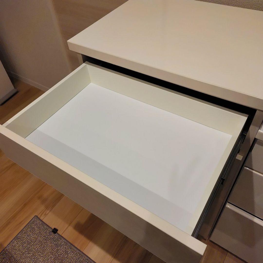 キッチンカウンター ホワイト木目 土井インテリヤ工業