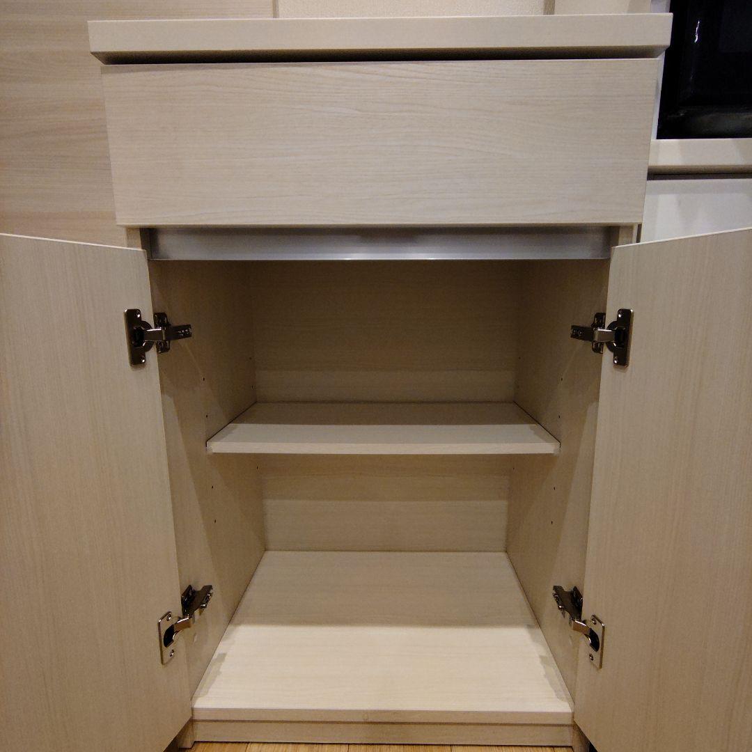 キッチンカウンター ホワイト木目 土井インテリヤ工業