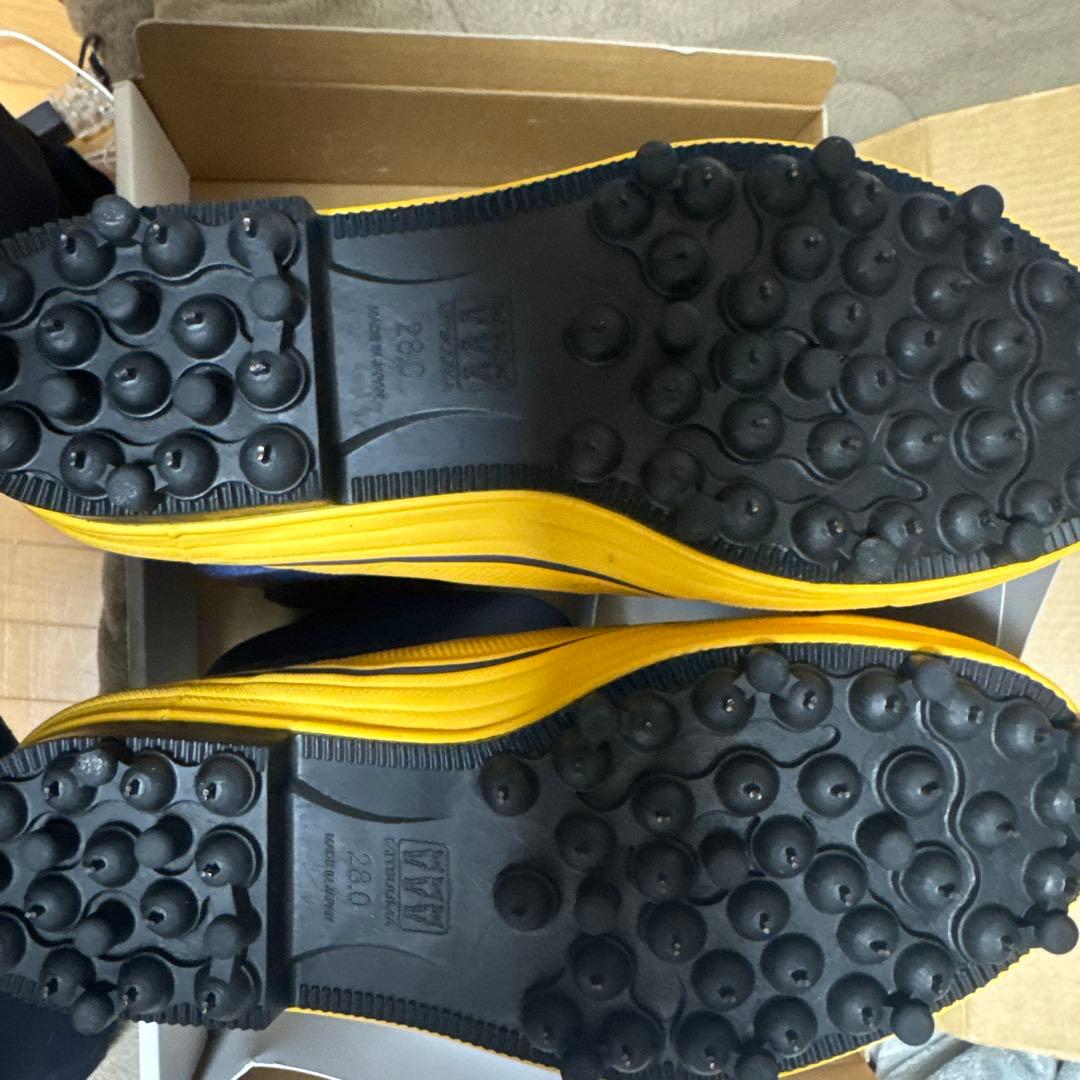 GANSHO 55 長靴 ネイビー/イエロー