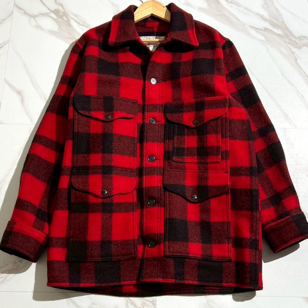 90s USA製　美品　フィルソン　マッキーノクルーザージャケット　レッド　42