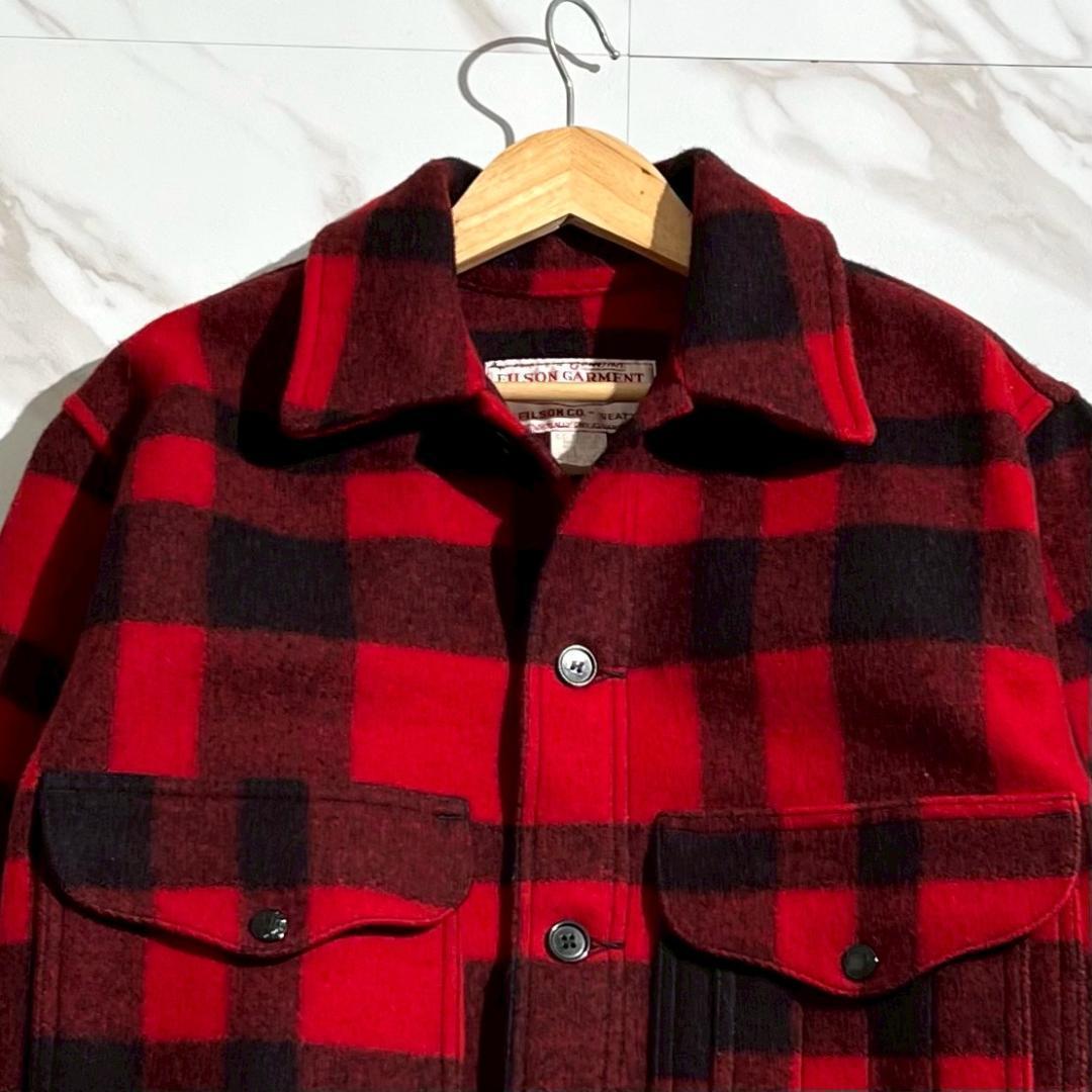 90s USA製　美品　フィルソン　マッキーノクルーザージャケット　レッド　42