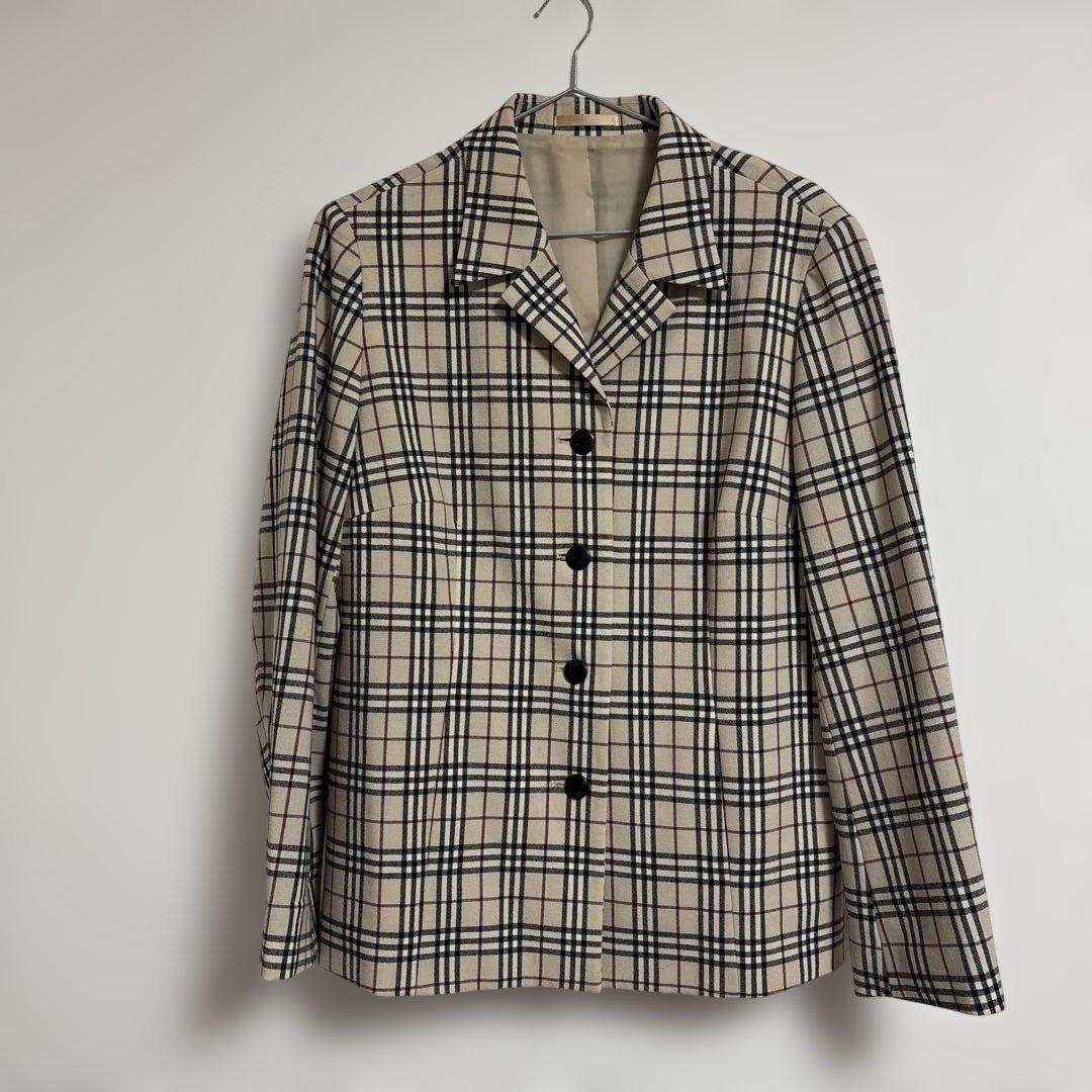 BURBERRY LONDON ノヴァチェック　テーラードジャケット　15号