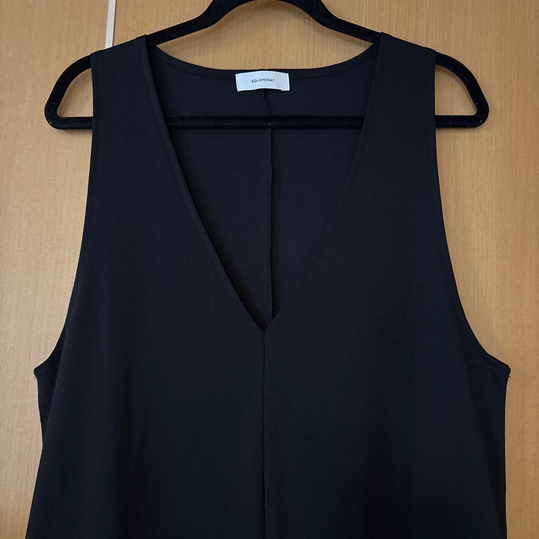 【SOLAMONAT】モッツァレラストレッチジャンプスーツ サロペットパンツ