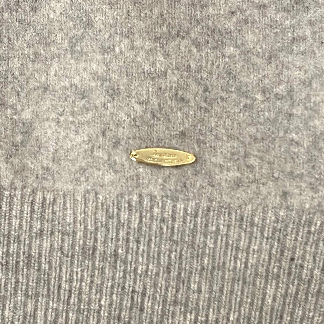 23区 フェルト ニット パーカー ベージュ系 サイズ38