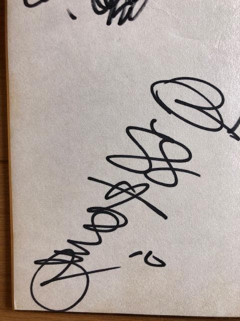 d401y52 阪急ブレーブス 8名サイン色紙加藤山口梶本高井島谷大橋大熊白石