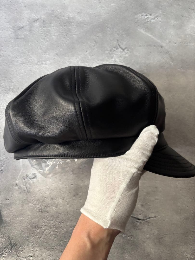 Ryu　ショット　　レザーキャスケット 帽子　レザーキャスケット