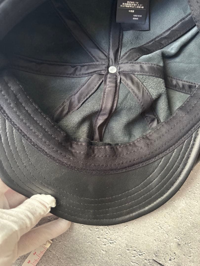 Ryu　ショット　　レザーキャスケット 帽子　レザーキャスケット