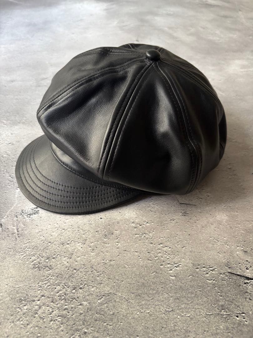 Ryu　ショット　　レザーキャスケット 帽子　レザーキャスケット