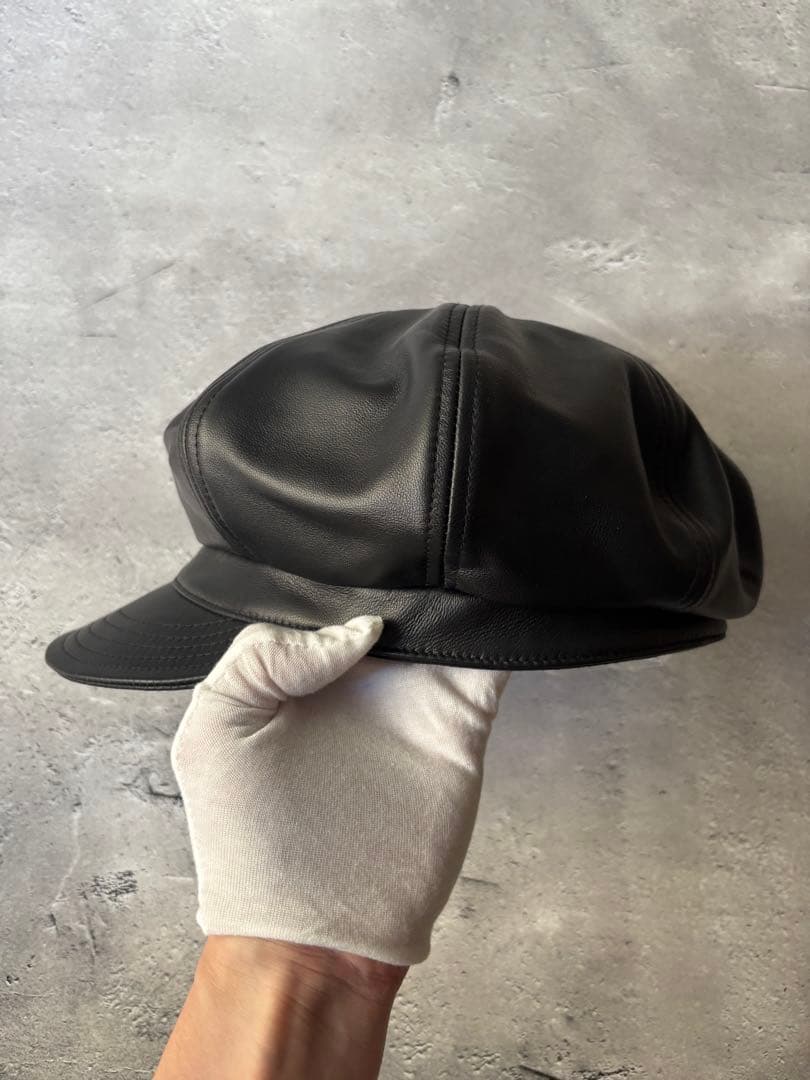 Ryu　ショット　　レザーキャスケット 帽子　レザーキャスケット