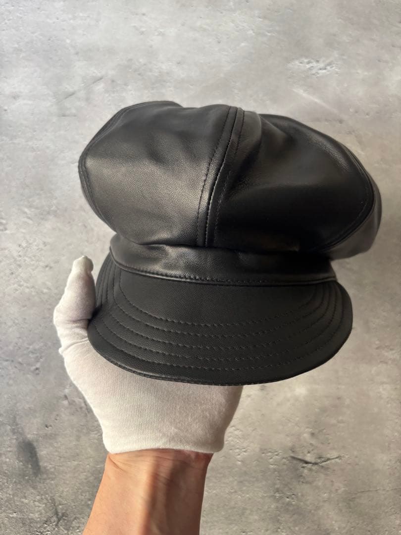 Ryu　ショット　　レザーキャスケット 帽子　レザーキャスケット