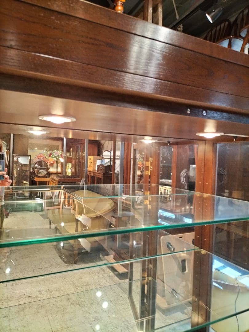 M♦ポンスケカリモク家具 ドマーニ　ガラスキャビネット