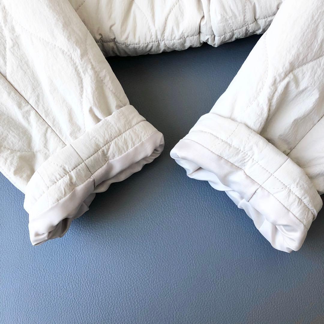 2913y 23区ノーカラーパディングアウター キルティング 大きいサイズ 3L