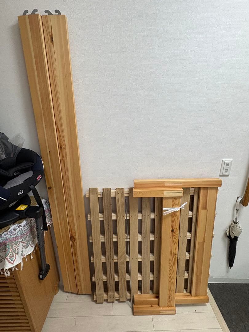 【引取限定】無印良品 シングルベッド パイン材①