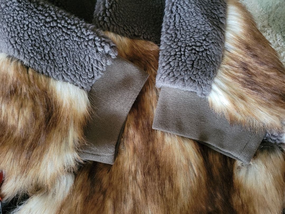 sacai 新品 Faux Shearling Faux Fur Blouson