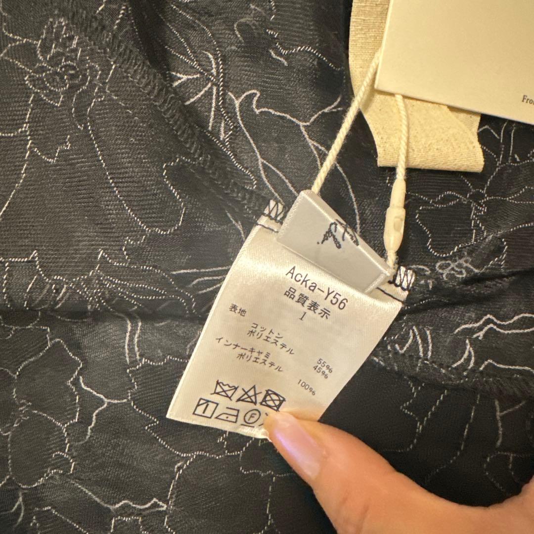 新品　Acka. all sheer flower dress