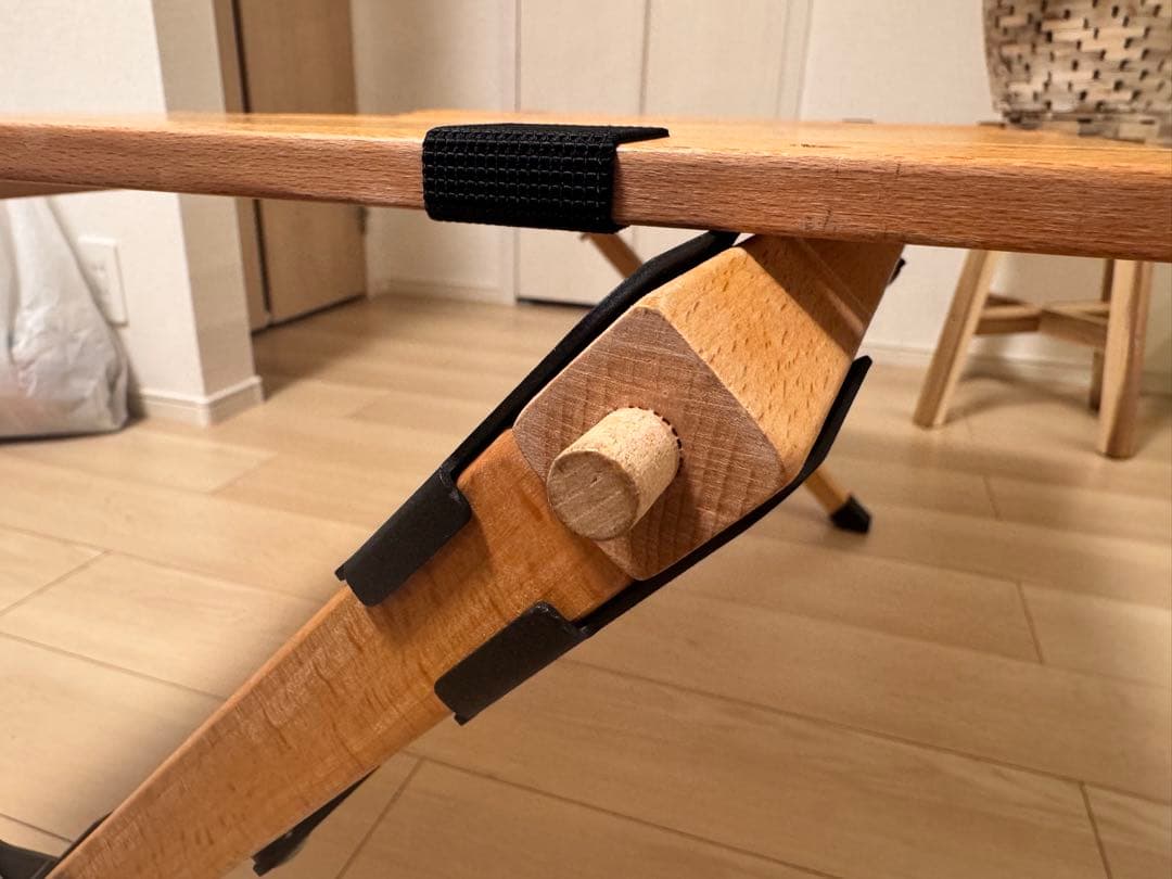 ハイランダー　ウッドロールテーブル90