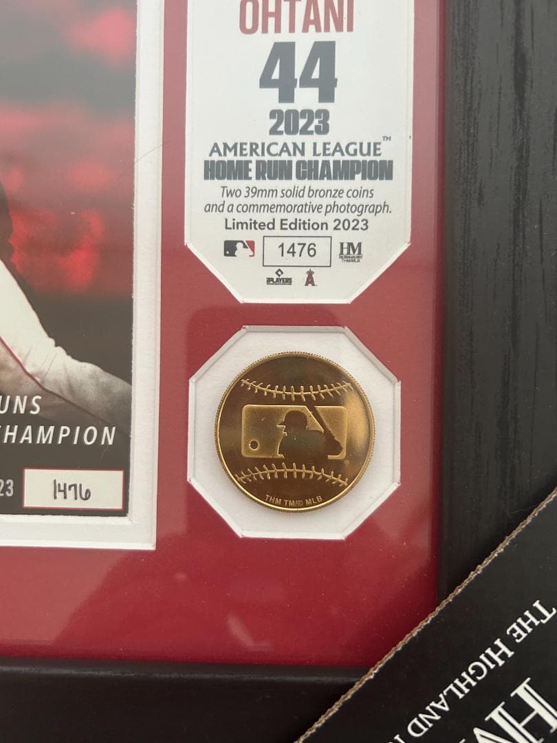 大谷翔平 2023年 ホームランチャンピオン 記念品