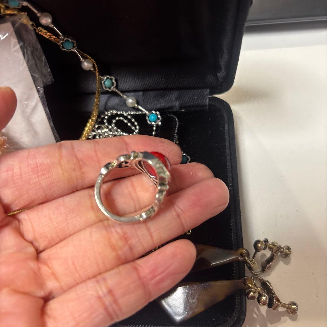 遺品生前整理アクセサリーまとめ　ゴールドネックレス、指輪、K10など