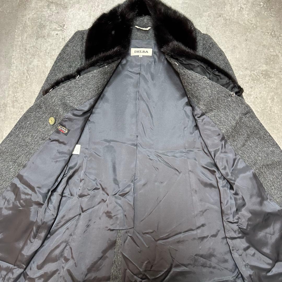 DELBA アニオナ　アルパカ　ミンクファー　ロングコート　44サイズ