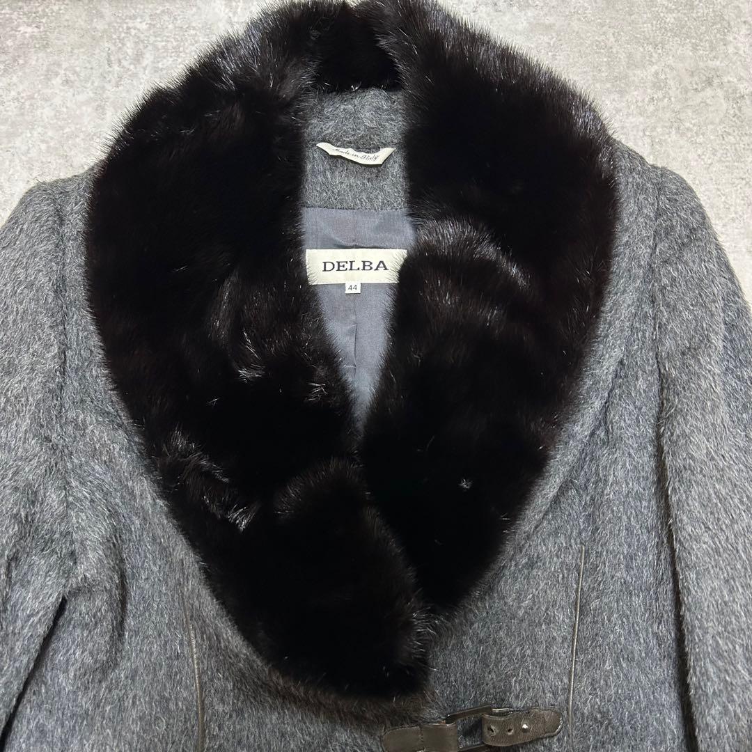 DELBA アニオナ　アルパカ　ミンクファー　ロングコート　44サイズ