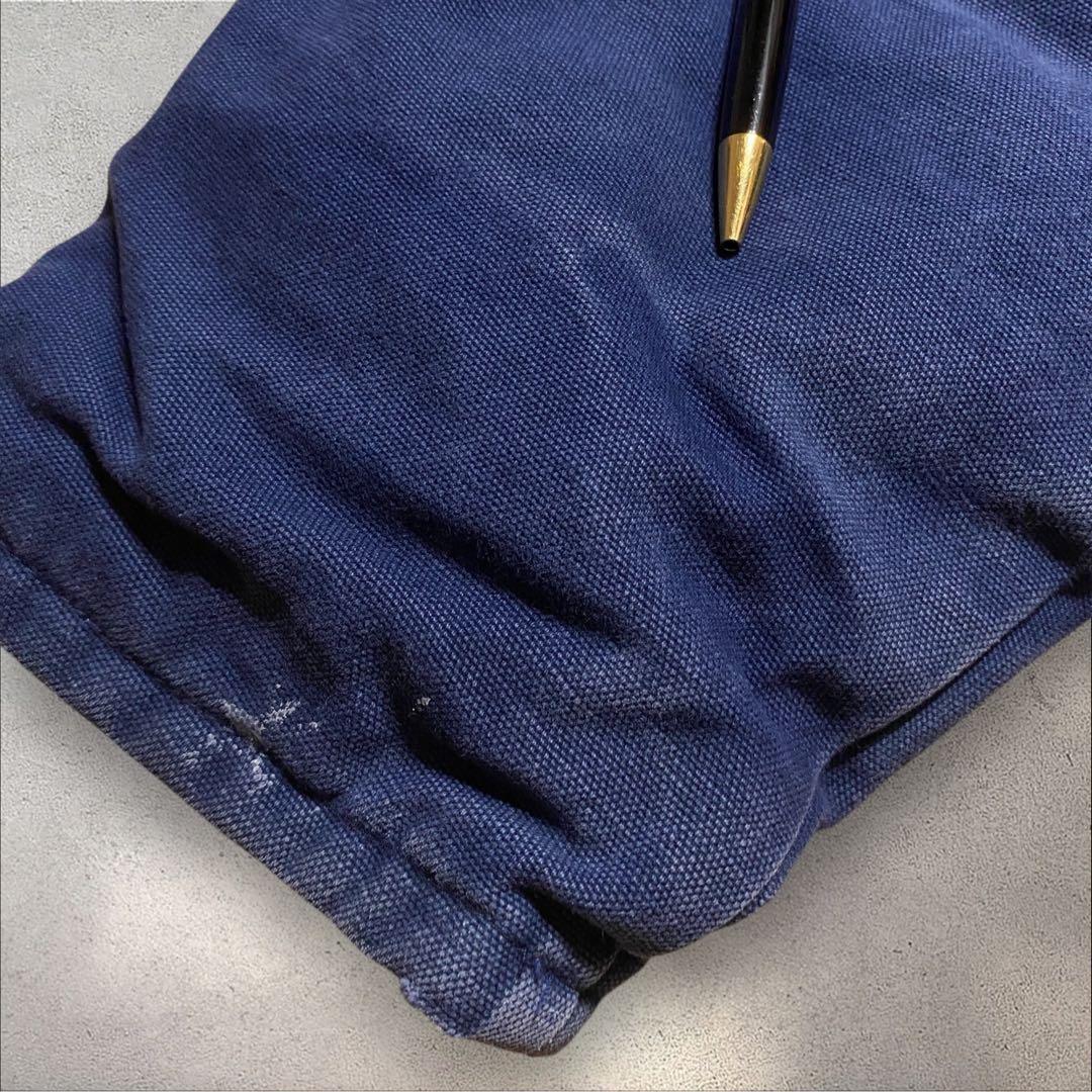 【着画あり】90s襟コーデュロイダックジャケットUSAネイビートラディショナル