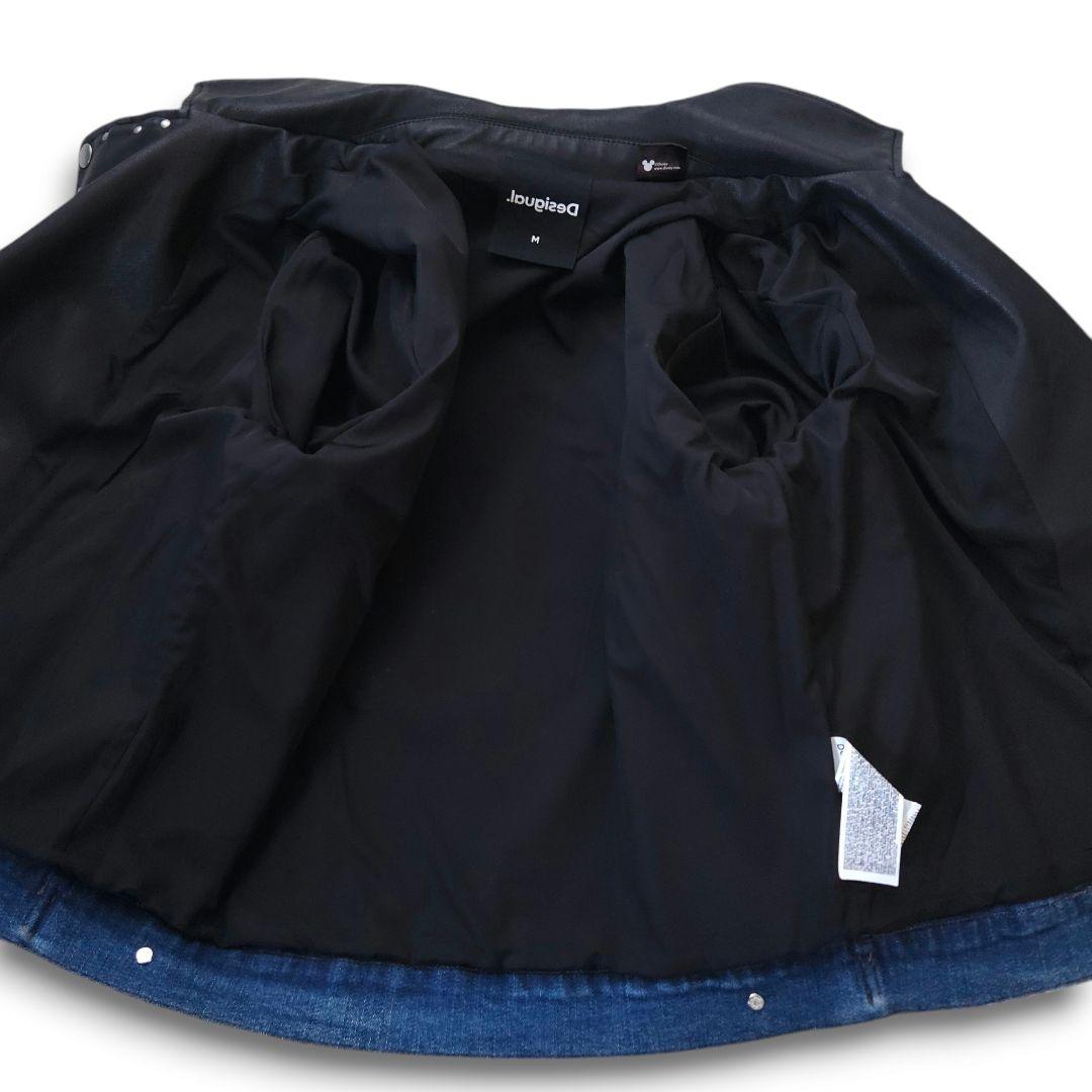 Desigual × Disney ハイブリッドデニムライダース M 極美品