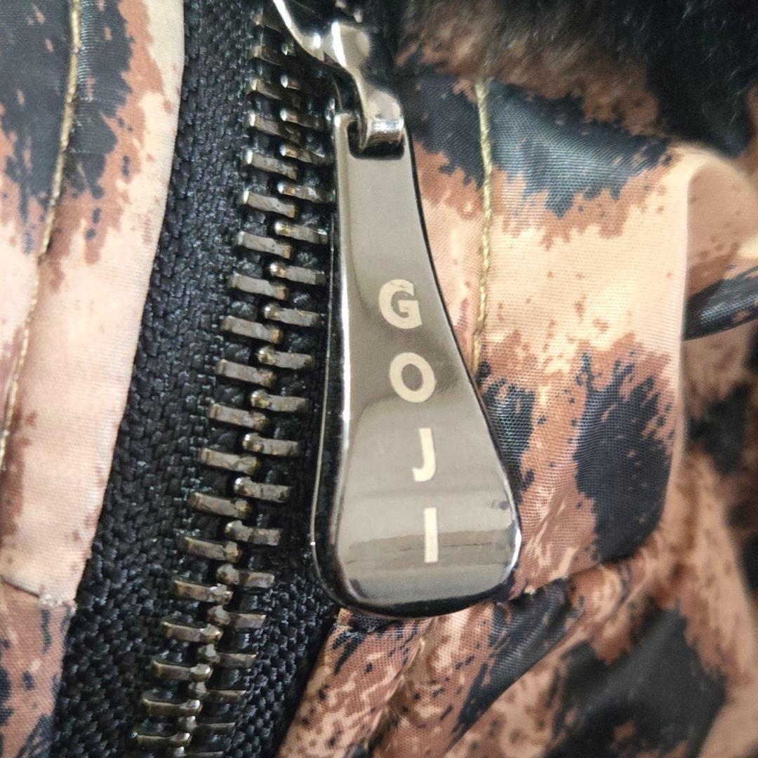 伊太利屋　ヒョウ柄中綿コート　ベージュ系　レッキスラビット　レオパード　イタリヤ