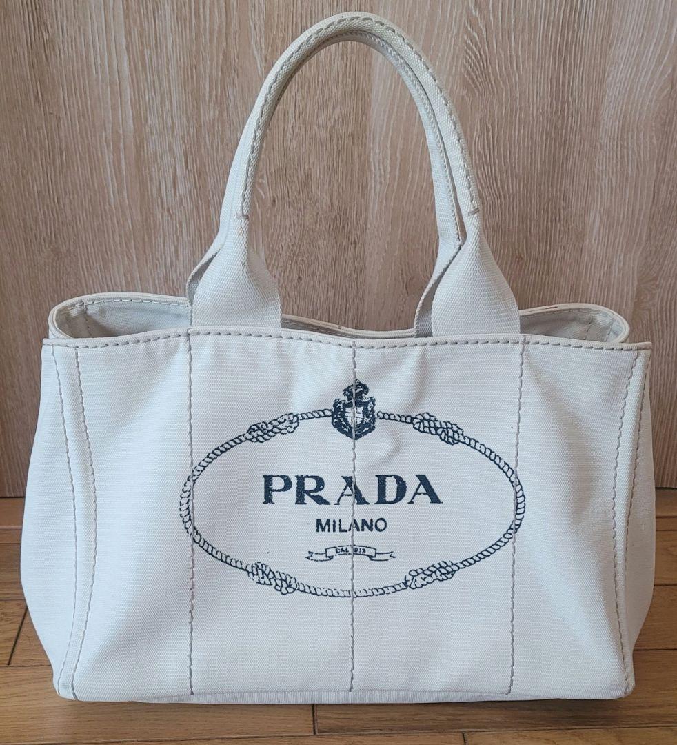PRADA カナパ ホワイト トートバッグ