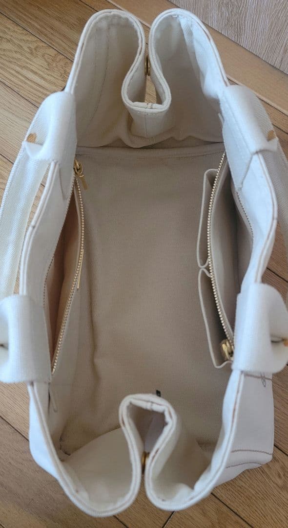 PRADA カナパ ホワイト トートバッグ