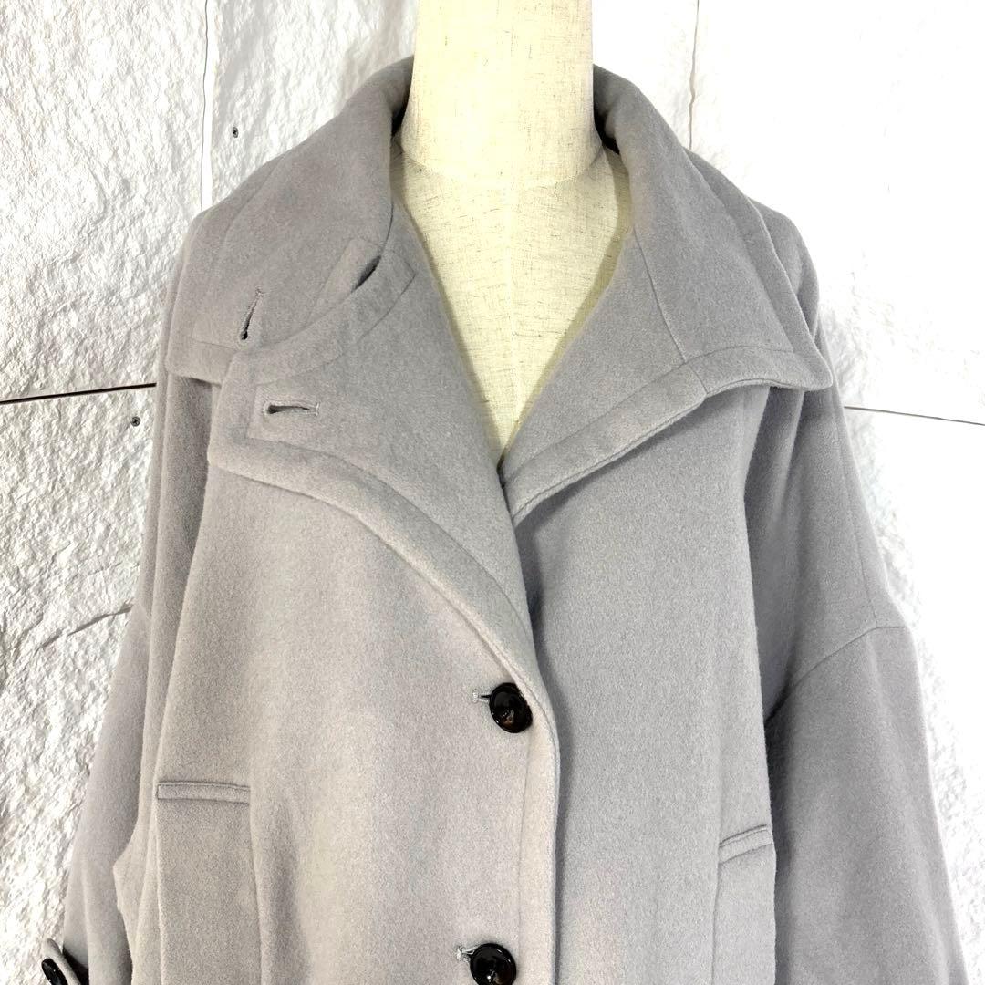 専用【24AW/美品】Lallia Mu　ラリアムー　スタンドカラー　コート