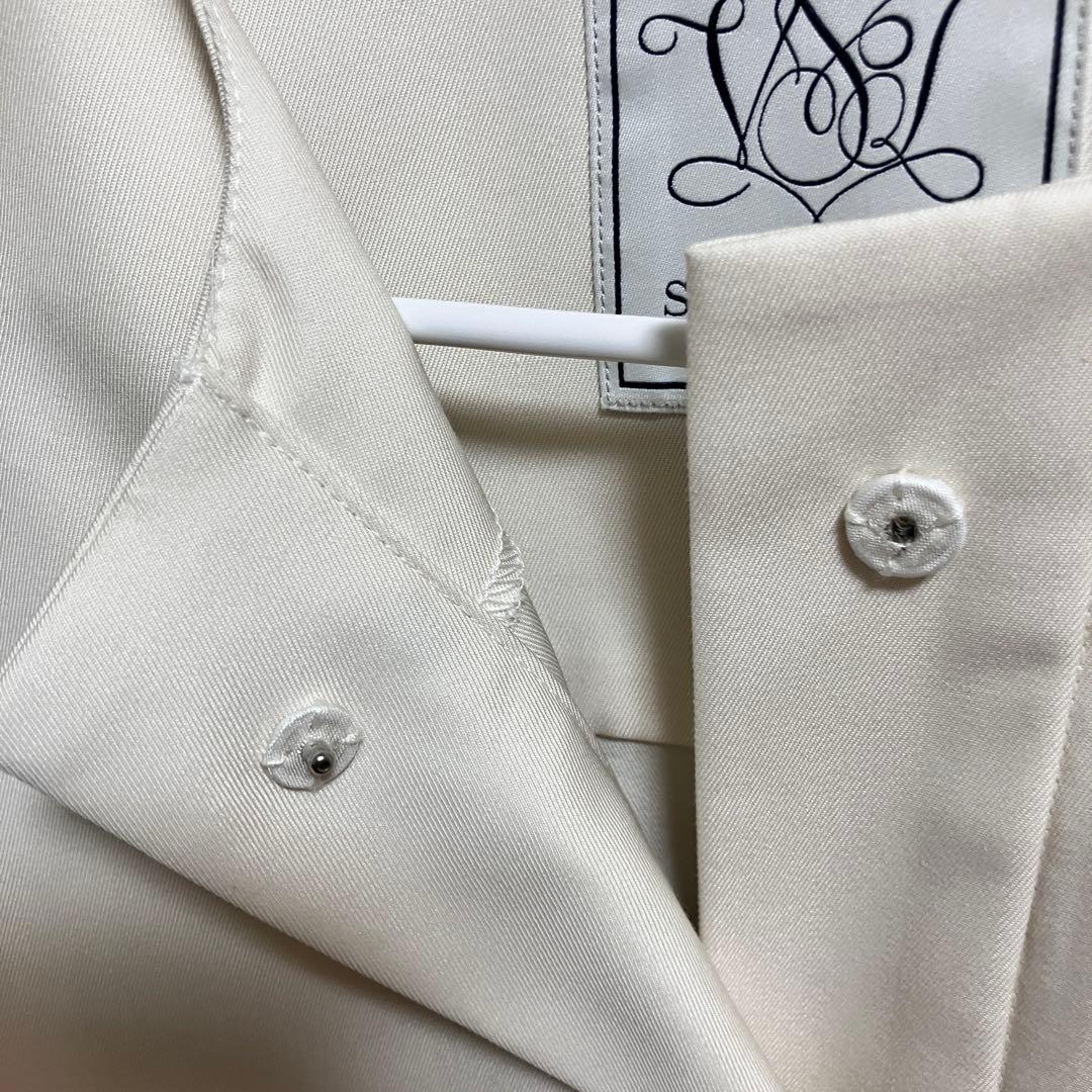 24SS セブンテン　マルチWAYコートワンピース　オフホワイト　リボン　M