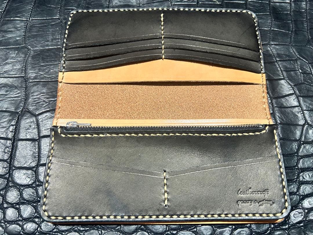 Gravy Leather 栃木レザー×コードバン 長財布 ロング ウォレット