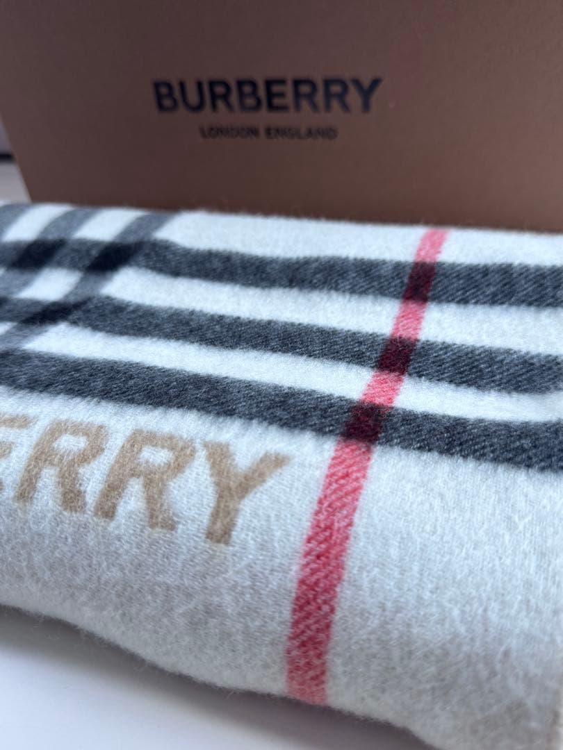 BURBERRY バーバリー チェック カシミア スカーフ マフラー 付属品付き