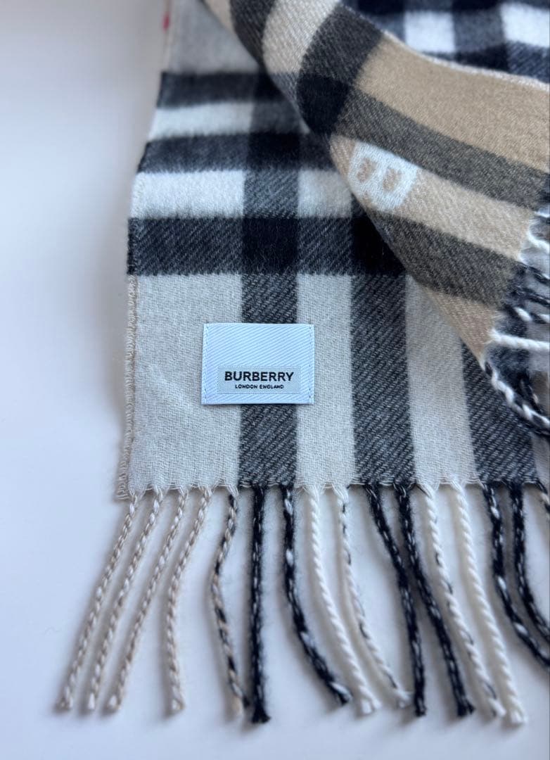 BURBERRY バーバリー チェック カシミア スカーフ マフラー 付属品付き