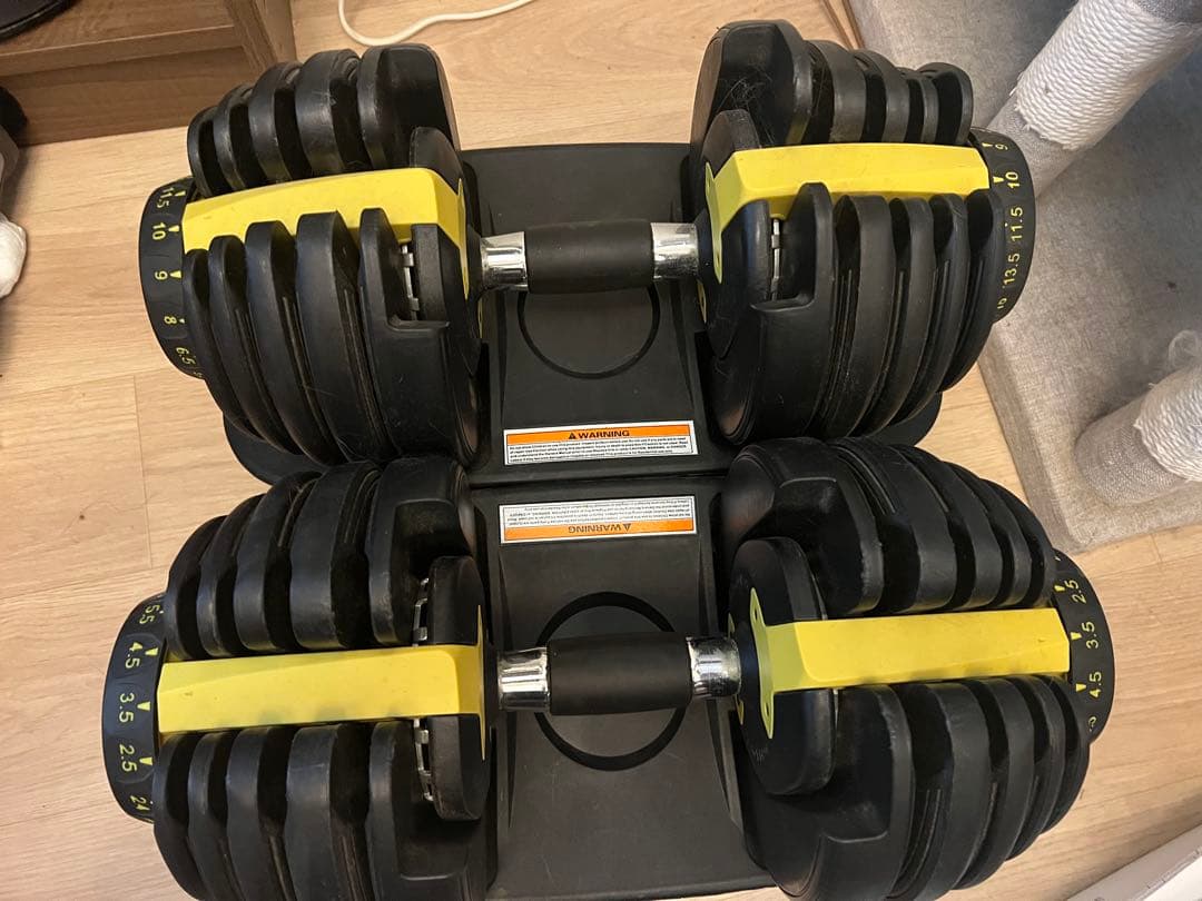 可変式ダンベル 2.5kg - 24kg 2個セット