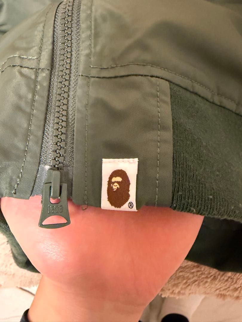 A BATHING APE MA-1ジャケット Mサイズ オリーブグリーン