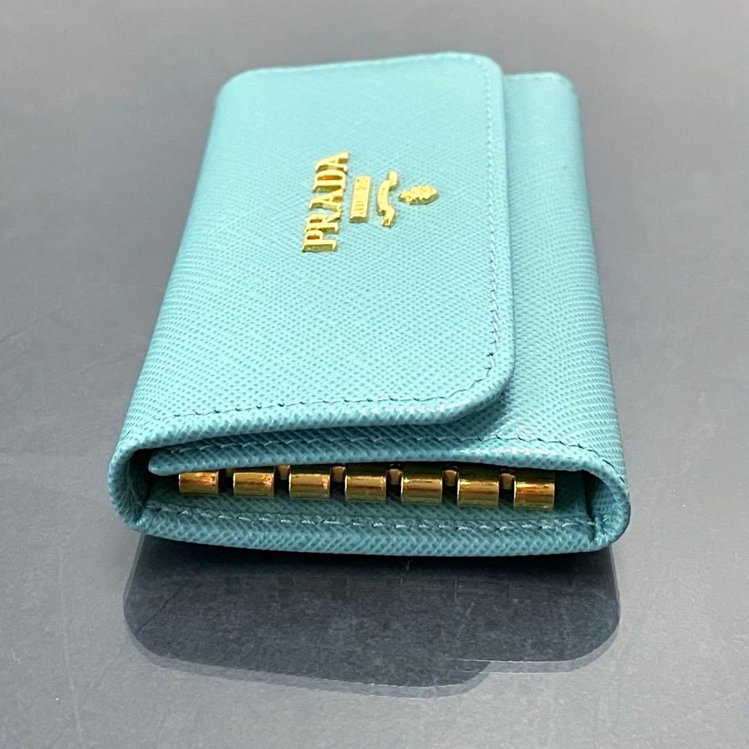 ※ Pちゃん/PRADA/キーケース/エメラルドグリーン/超美品/6連
