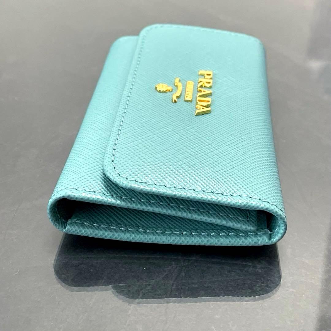 ※ Pちゃん/PRADA/キーケース/エメラルドグリーン/超美品/6連