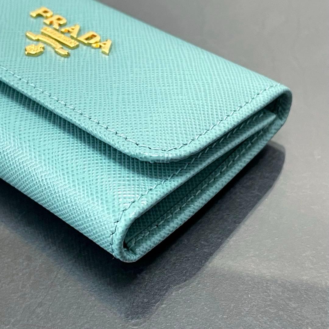 ※ Pちゃん/PRADA/キーケース/エメラルドグリーン/超美品/6連