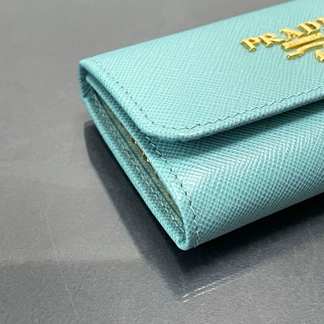 ※ Pちゃん/PRADA/キーケース/エメラルドグリーン/超美品/6連