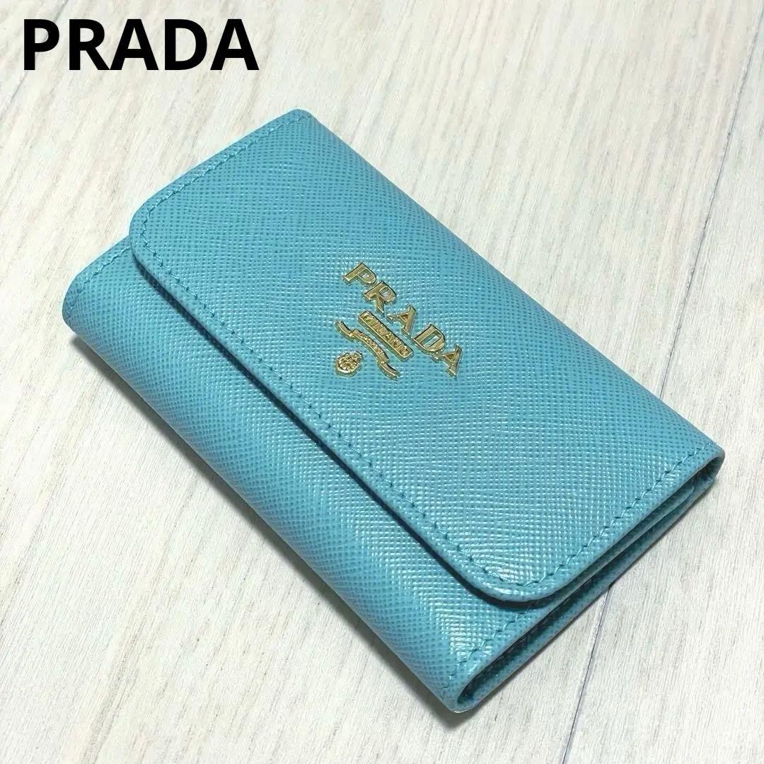 ※ Pちゃん/PRADA/キーケース/エメラルドグリーン/超美品/6連