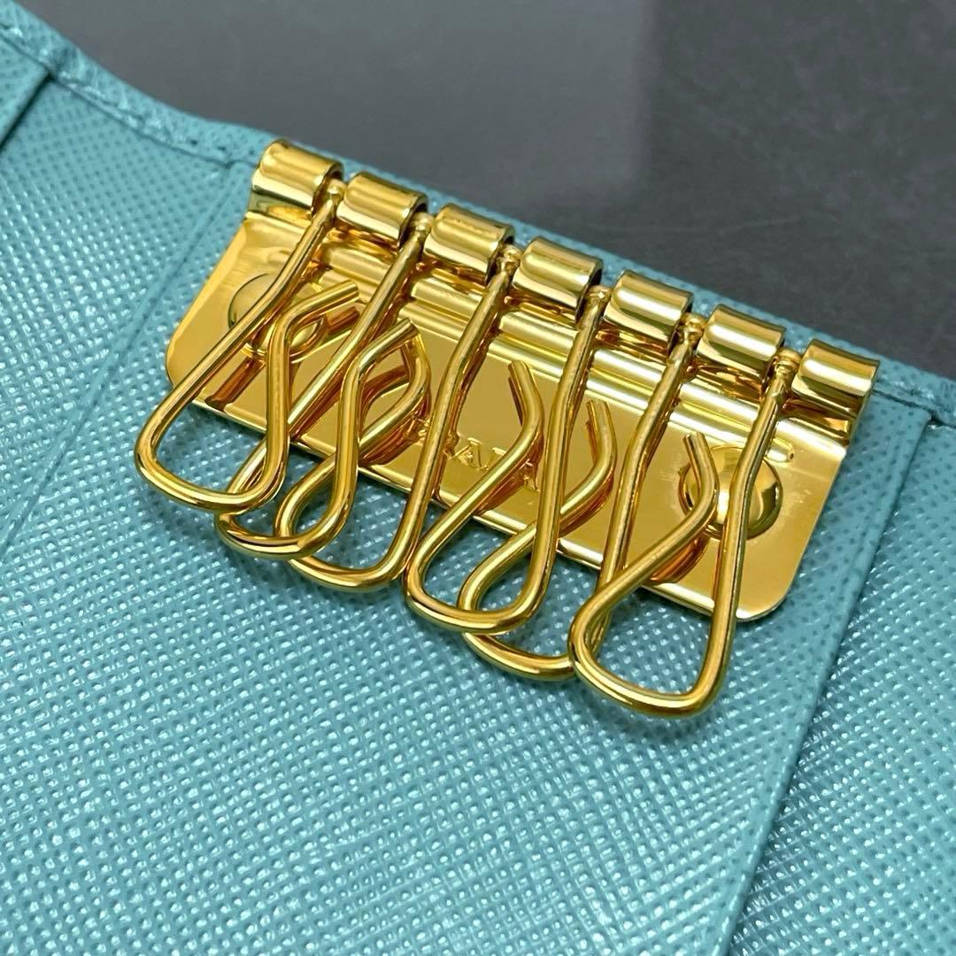 ※ Pちゃん/PRADA/キーケース/エメラルドグリーン/超美品/6連