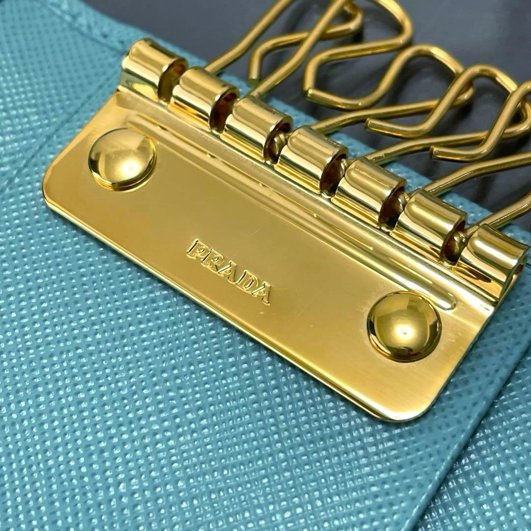 ※ Pちゃん/PRADA/キーケース/エメラルドグリーン/超美品/6連